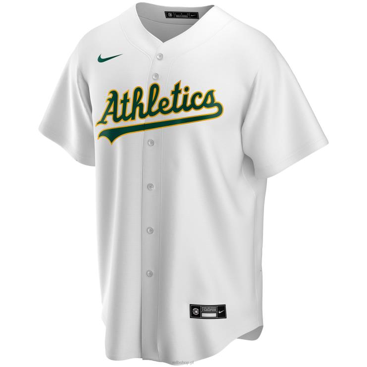 biała replika domowej koszulki nike oakland lekkoatletyka na zamówienie mężczyźni 0J02V475 MLB Jerseys