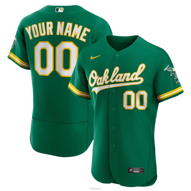 oakland lekkoatletyka nike kelly zielona alternatywna autentyczna koszulka na zamówienie mężczyźni 0J02V1110 MLB Jerseys