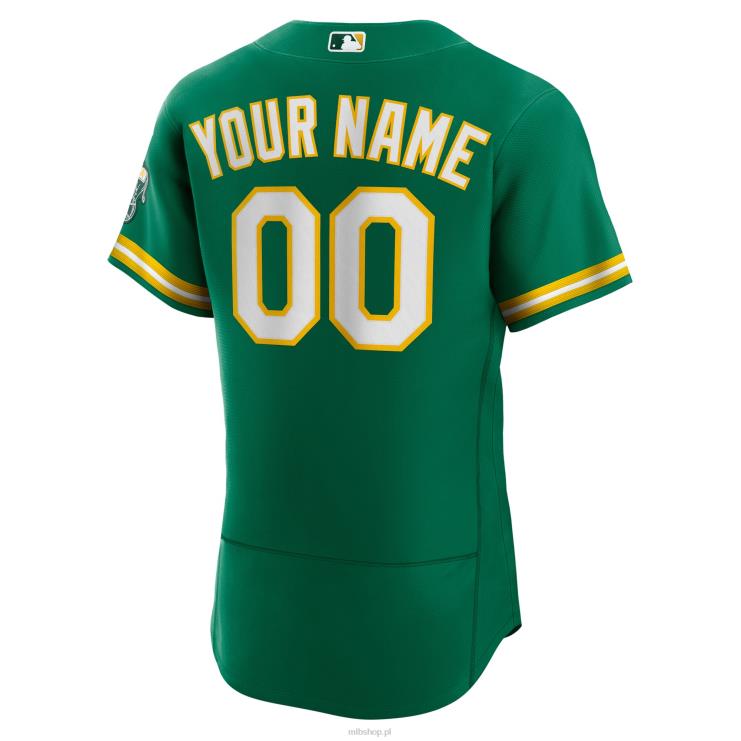 oakland lekkoatletyka nike kelly zielona alternatywna autentyczna koszulka na zamówienie mężczyźni 0J02V1110 MLB Jerseys