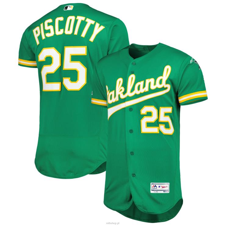 oakland lekkoatletyka stephen piscotty majestatyczna zielona koszulka z kolekcji flex base player mężczyźni 0J02V1498 MLB Jerseys