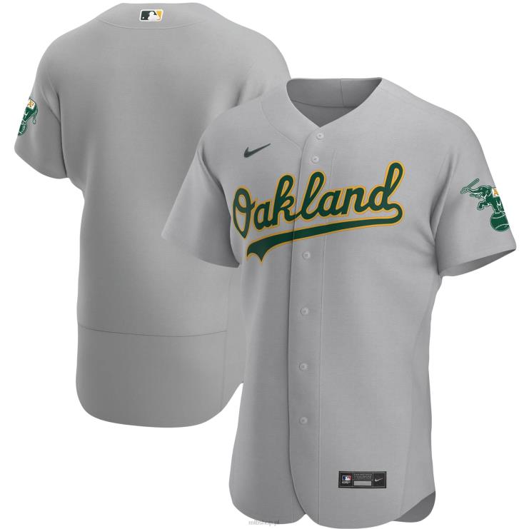 szara autentyczna koszulka drużyny oakland lekkoatletyka nike mężczyźni 0J02V1208 MLB Jerseys
