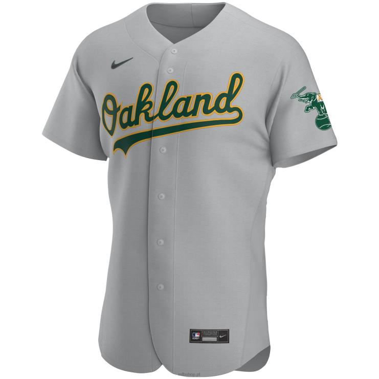 szara autentyczna koszulka drużyny oakland lekkoatletyka nike mężczyźni 0J02V1208 MLB Jerseys