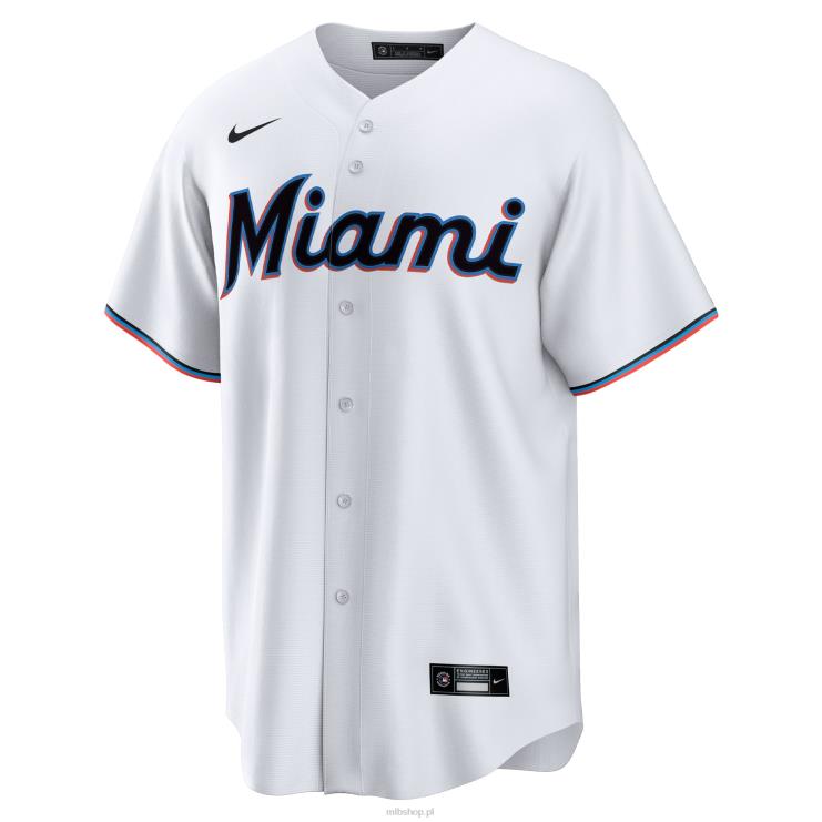 Miami Marlins Jazz Chisholm Jr. biała replika domowej koszulki gracza nike mężczyźni 0J02V382 MLB Jerseys