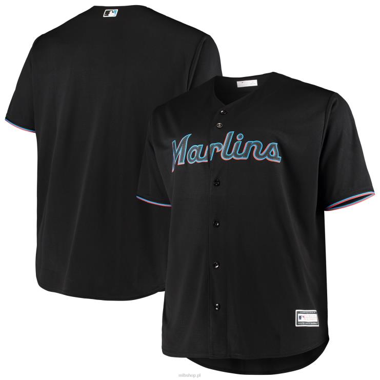 czarna replika koszulki drużyny miami marlins, duża i wysoka mężczyźni 0J02V856 MLB Jerseys