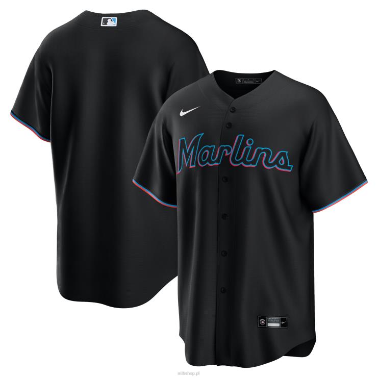 miami marlins nike czarna replika alternatywnej koszulki drużyny mężczyźni 0J02V778 MLB Jerseys