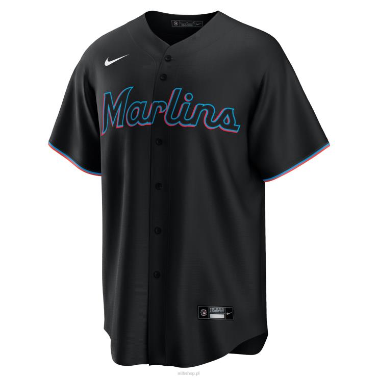 miami marlins nike czarna replika alternatywnej koszulki drużyny mężczyźni 0J02V778 MLB Jerseys