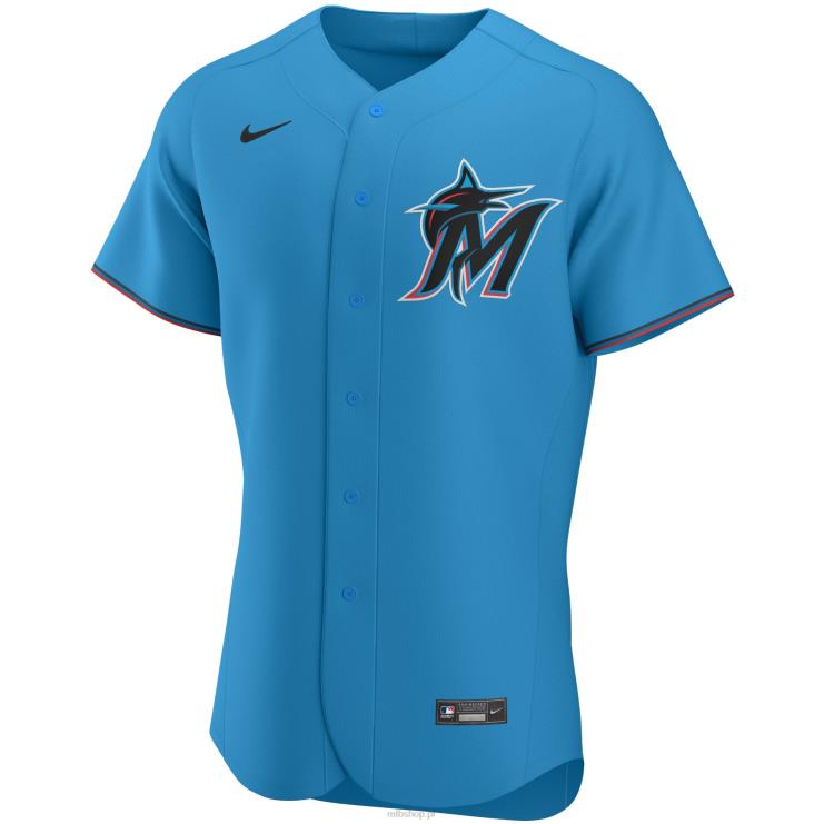 miami marlins nike niebieska alternatywna autentyczna koszulka drużynowa mężczyźni 0J02V955 MLB Jerseys