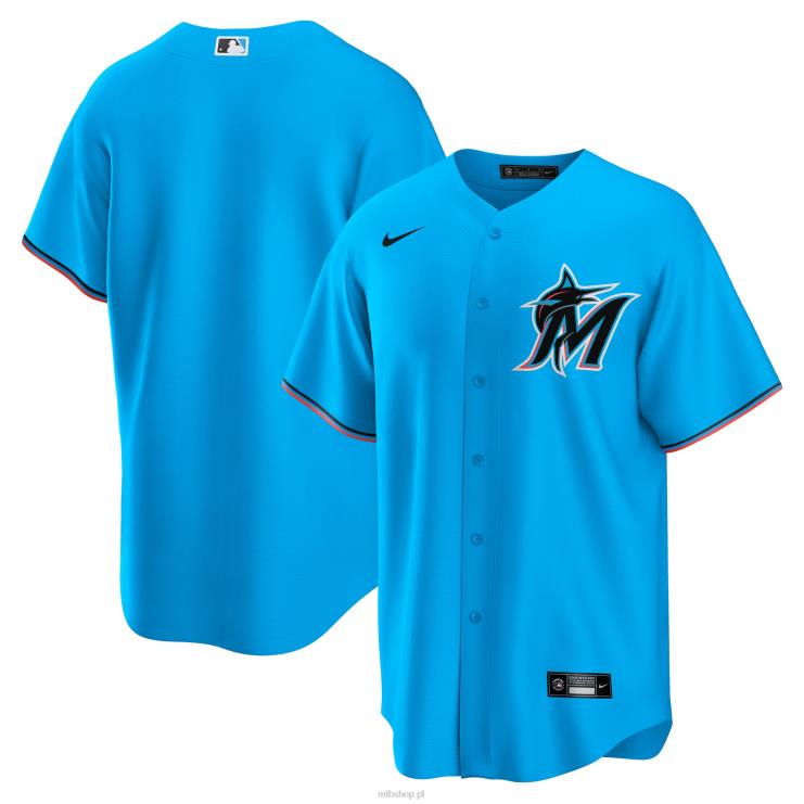 niebieska replika koszulki drużyny miami marlins nike mężczyźni 0J02V898 MLB Jerseys