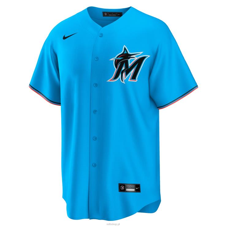 niebieska replika koszulki drużyny miami marlins nike mężczyźni 0J02V898 MLB Jerseys