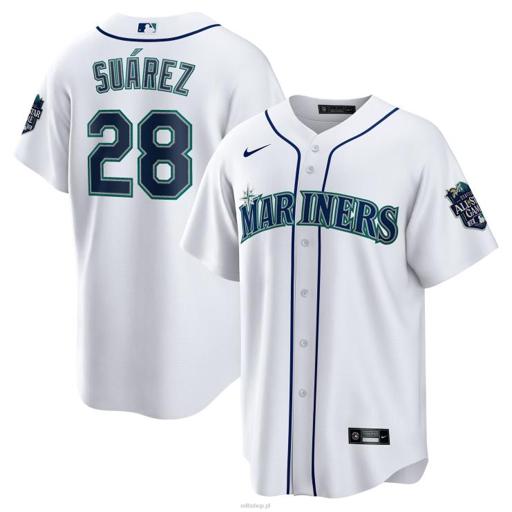 Seattle Mariners eugenio suarez nike biała replika naszywki home asg na koszulce gracza mężczyźni 0J02V1615 MLB Jerseys