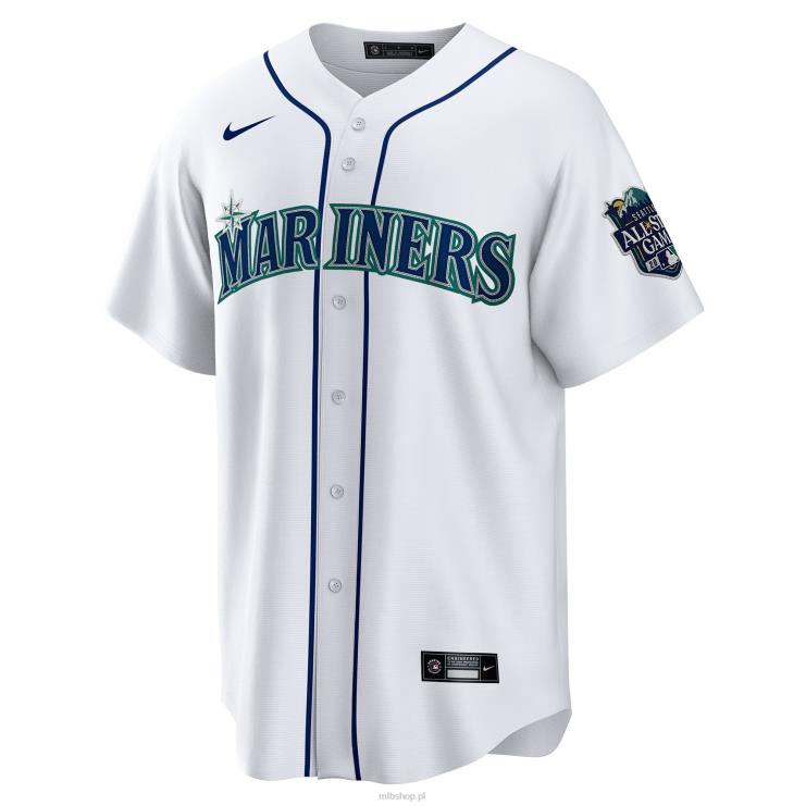 Seattle Mariners eugenio suarez nike biała replika naszywki home asg na koszulce gracza mężczyźni 0J02V1615 MLB Jerseys