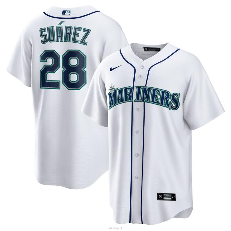 biała domowa replika koszulki gracza Seattle Mariners Eugenio Suarez Nike mężczyźni 0J02V1624 MLB Jerseys
