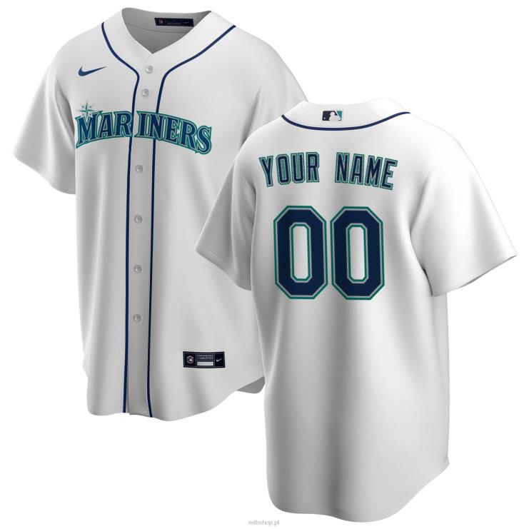 biała koszulka domowa Seattle Mariners nike na zamówienie mężczyźni 0J02V85 MLB Jerseys