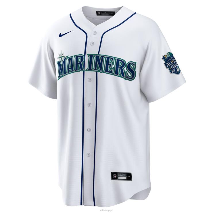 biała replika domowej koszulki gracza Seattle Mariners Teoscar Hernandez Nike mężczyźni 0J02V1593 MLB Jerseys
