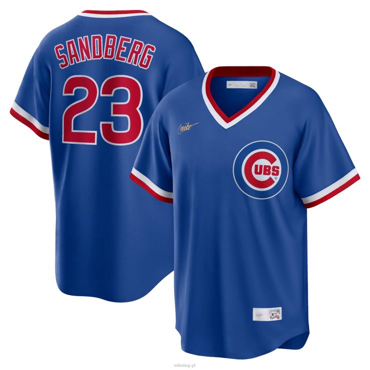 chicago cubs ryne sandberg koszulka gracza nike royal road cooperstown z kolekcji mężczyźni 0J02V361 MLB Jerseys