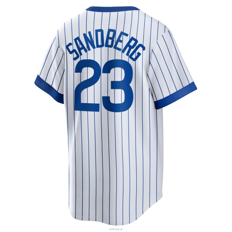 chicago cubs ryne sandberg nike biała domowa koszulka gracza z kolekcji cooperstown mężczyźni 0J02V362 MLB Jerseys