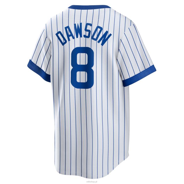 koszulka chicago cubs andre dawson nike biała domowa kolekcja cooperstown dla gracza mężczyźni 0J02V455 MLB Jerseys
