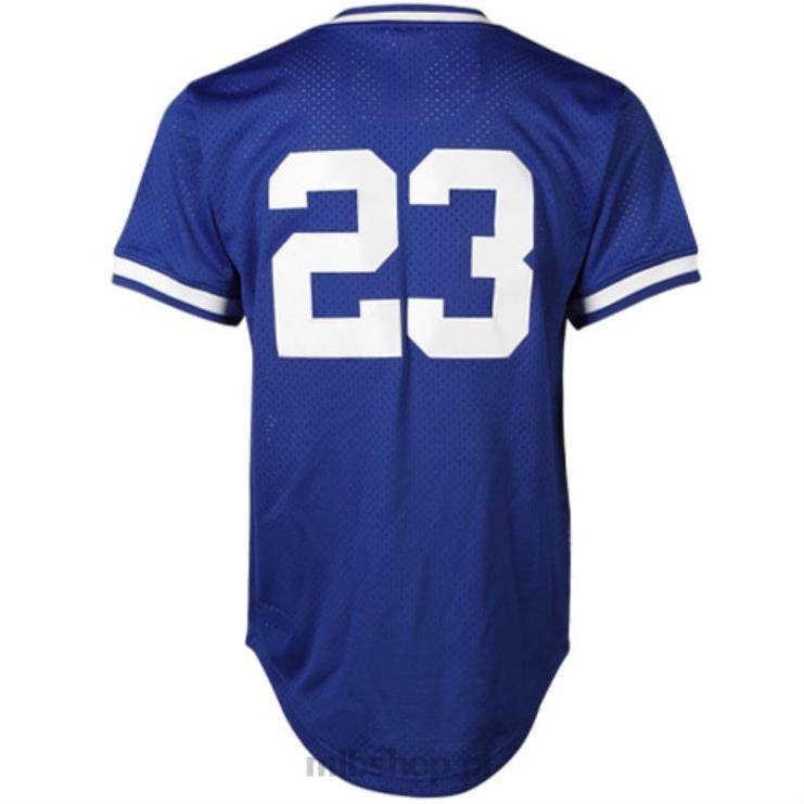 mitchell & ness ryne sandberg chicago cubs cooperstown autentyczna kolekcja replika retro jersey royal blue mężczyźni 0J02V1108 MLB Jerseys