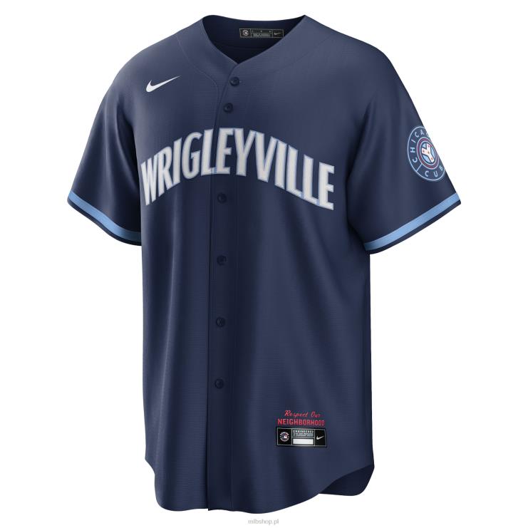 replika koszulki gracza chicago cubs ian happ nike navy city connect mężczyźni 0J02V650 MLB Jerseys