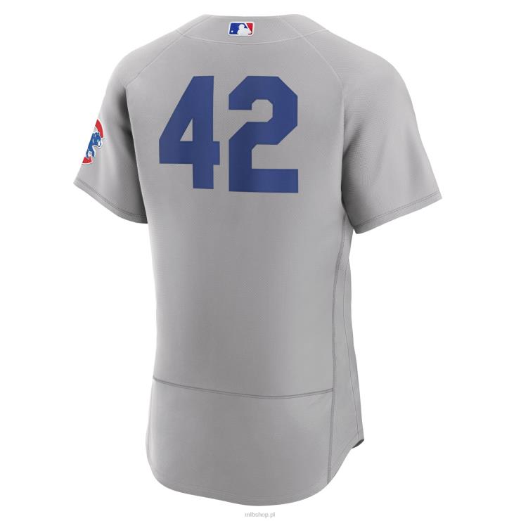 szara koszulka chicago cubs 2023 jackie robinson day w autentycznym stylu mężczyźni 0J02V998 MLB Jerseys