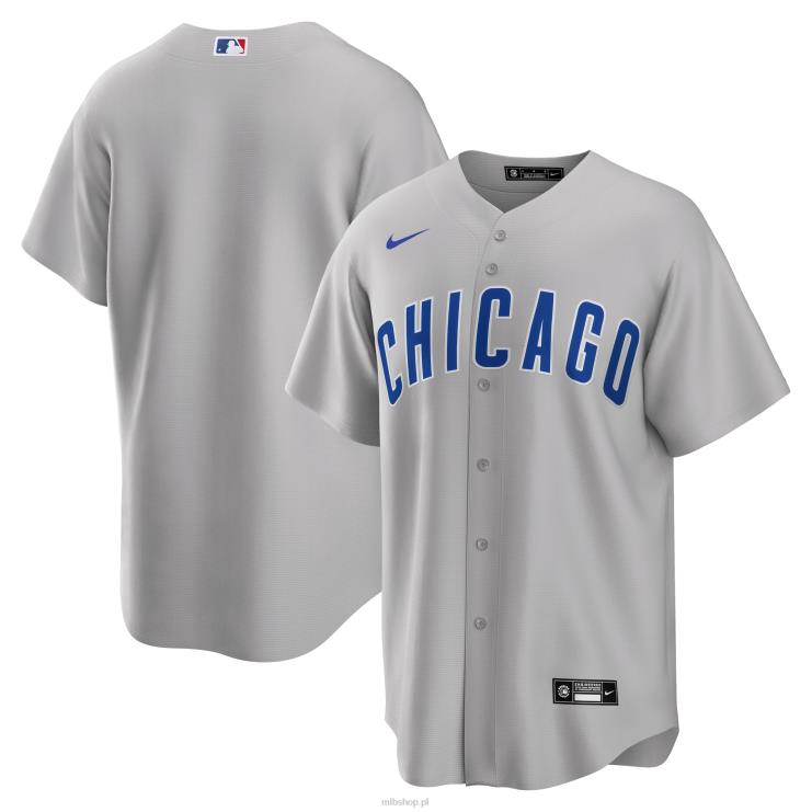 szara replika koszulki drużyny nike chicago cubs szosowej mężczyźni 0J02V226 MLB Jerseys