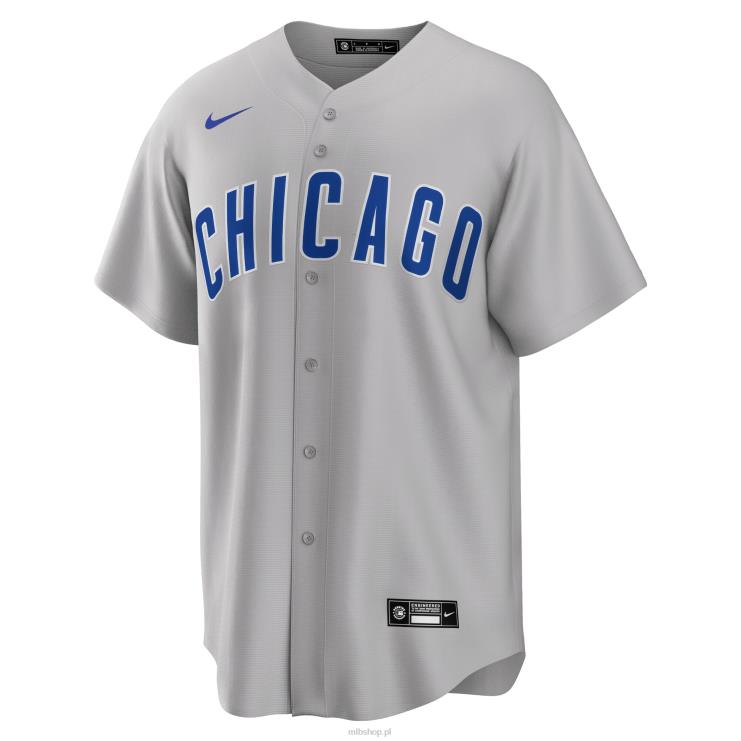 szara replika koszulki drużyny nike chicago cubs szosowej mężczyźni 0J02V226 MLB Jerseys