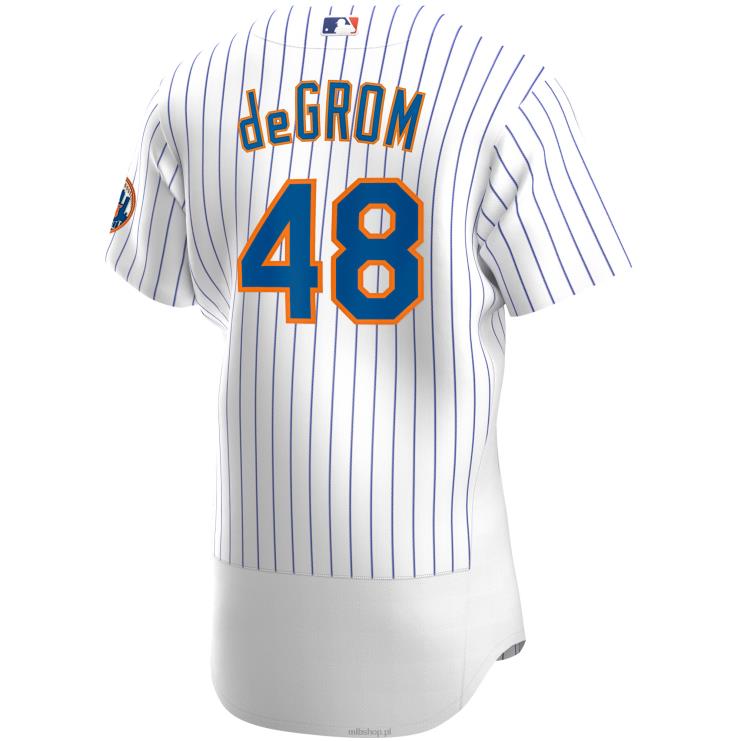 Biała autentyczna domowa koszulka gracza New York Mets Jacob Degrom Nike mężczyźni 0J02V1112 MLB Jerseys