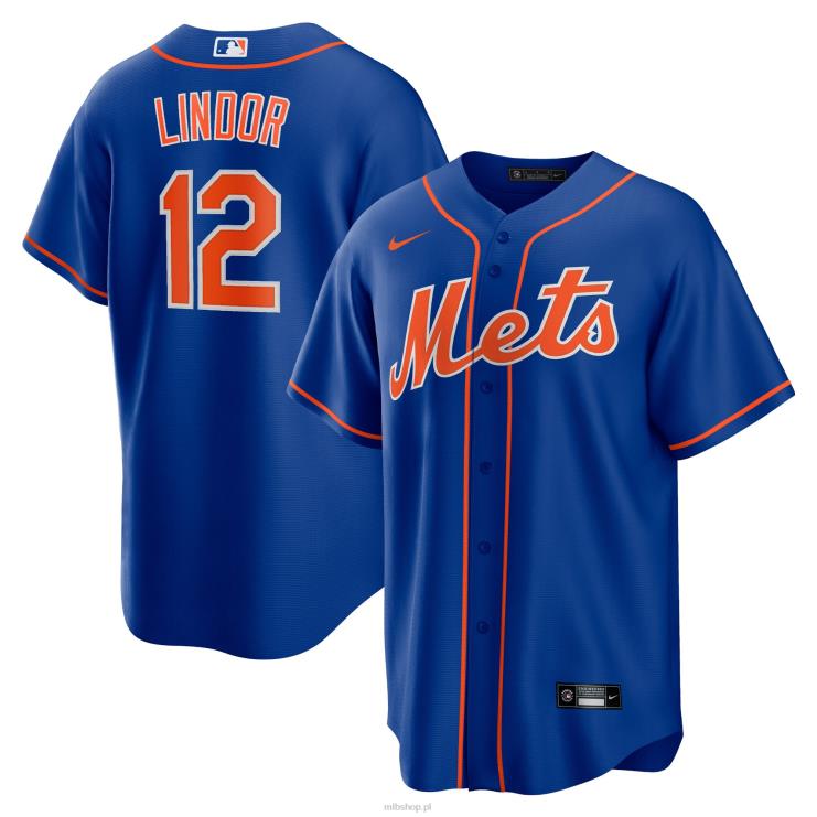 New York Mets Francisco Lindor Nike Royal Alternative Replika koszulki gracza mężczyźni 0J02V80 MLB Jerseys