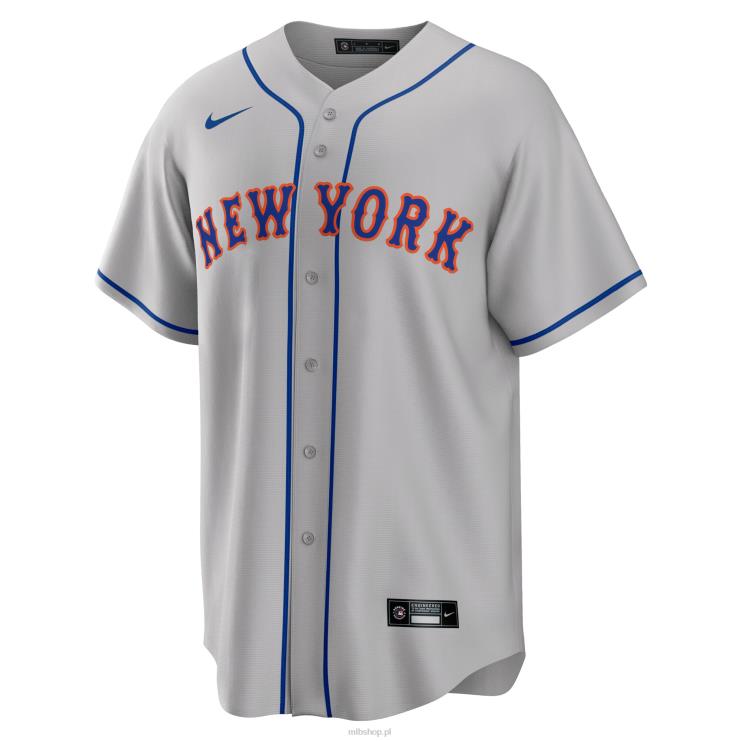 New York Mets Jacob Degrom Nike Grey Road replika koszulki z nazwiskiem gracza mężczyźni 0J02V635 MLB Jerseys