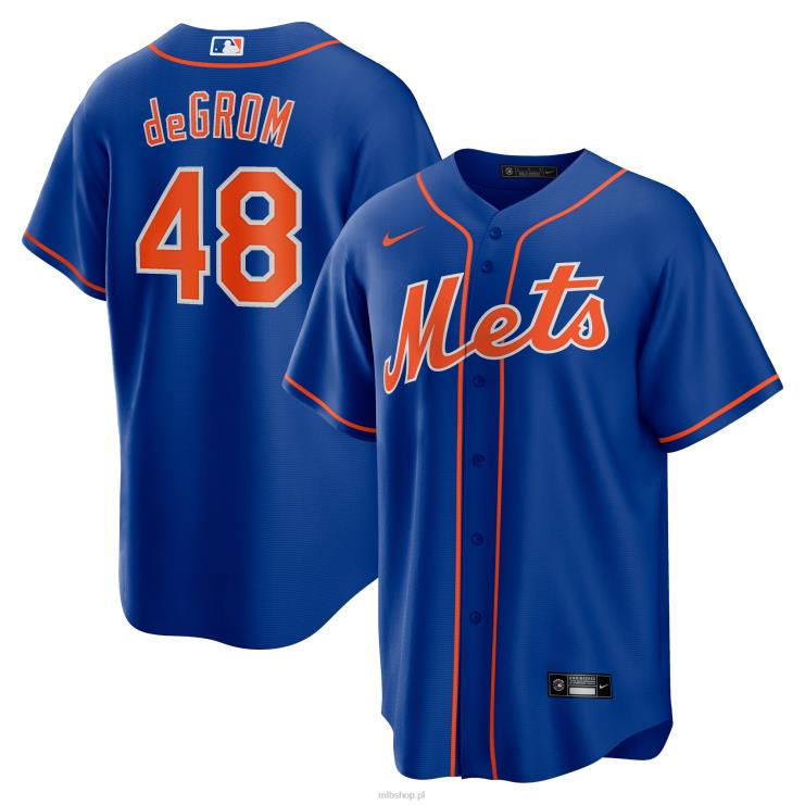 New York Mets Jacob Degrom Nike Royal Alternatywna replika koszulki z nazwiskiem gracza mężczyźni 0J02V636 MLB Jerseys