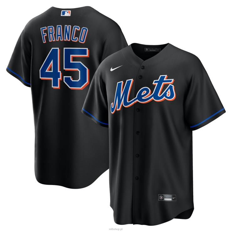 New York Mets John Franco Nike Czarna alternatywna replika koszulki gracza 2022 mężczyźni 0J02V1427 MLB Jerseys