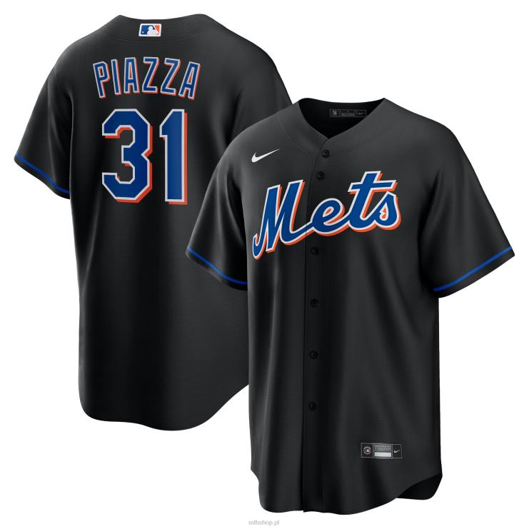 New York Mets Mike Piazza Nike Czarna replika alternatywnej koszulki gracza 2022 mężczyźni 0J02V484 MLB Jerseys