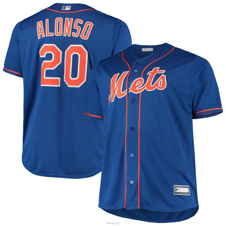 New York Mets Pete Alonso Royal replika dużej i wysokiej koszulki gracza mężczyźni 0J02V757 MLB Jerseys