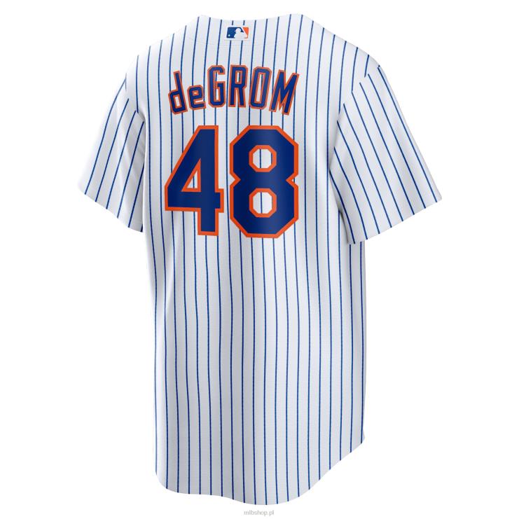 New York Mets jacob degrom nike biała replika domowej koszulki z nazwiskiem gracza mężczyźni 0J02V634 MLB Jerseys