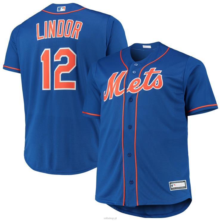 New York mets francisco lindor royal replika dużej i wysokiej koszulki gracza mężczyźni 0J02V858 MLB Jerseys