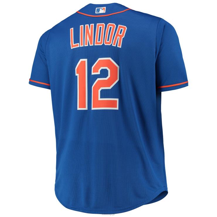 New York mets francisco lindor royal replika dużej i wysokiej koszulki gracza mężczyźni 0J02V858 MLB Jerseys