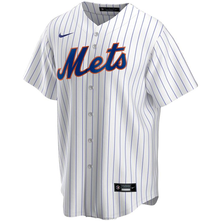 biała replika domowej koszulki Nike New York Mets na zamówienie mężczyźni 0J02V108 MLB Jerseys
