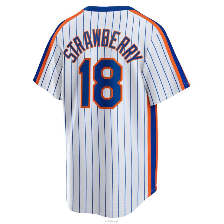 koszulka New York Mets Darryl truskawkowa nike biała domowa kolekcja cooperstown dla graczy mężczyźni 0J02V232 MLB Jerseys