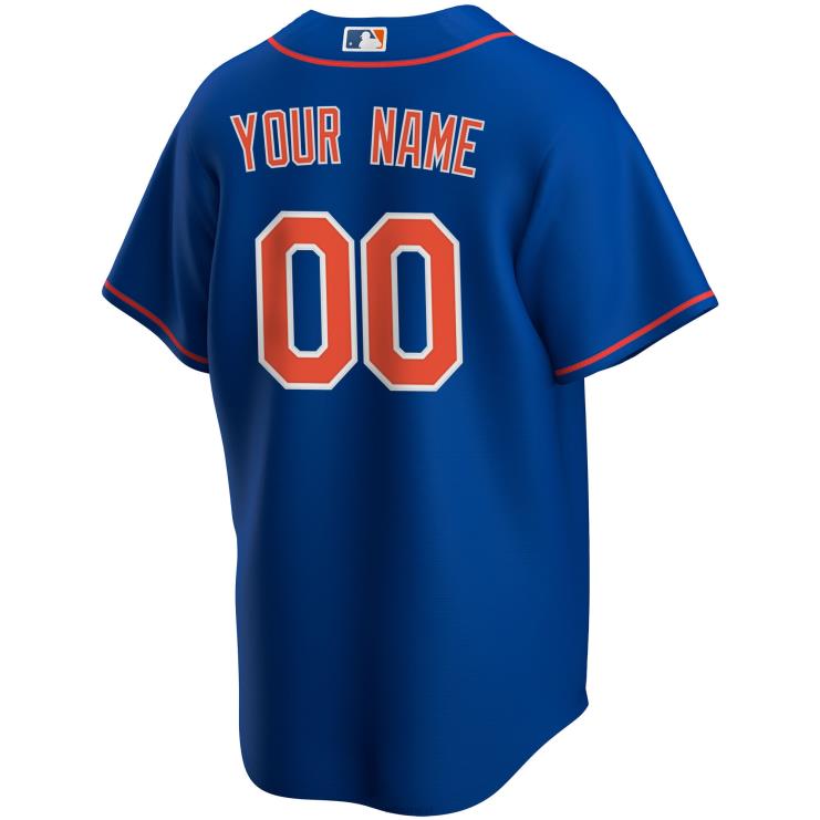 koszulka New York Mets Nike Royal Alternative Replika Custom mężczyźni 0J02V151 MLB Jerseys
