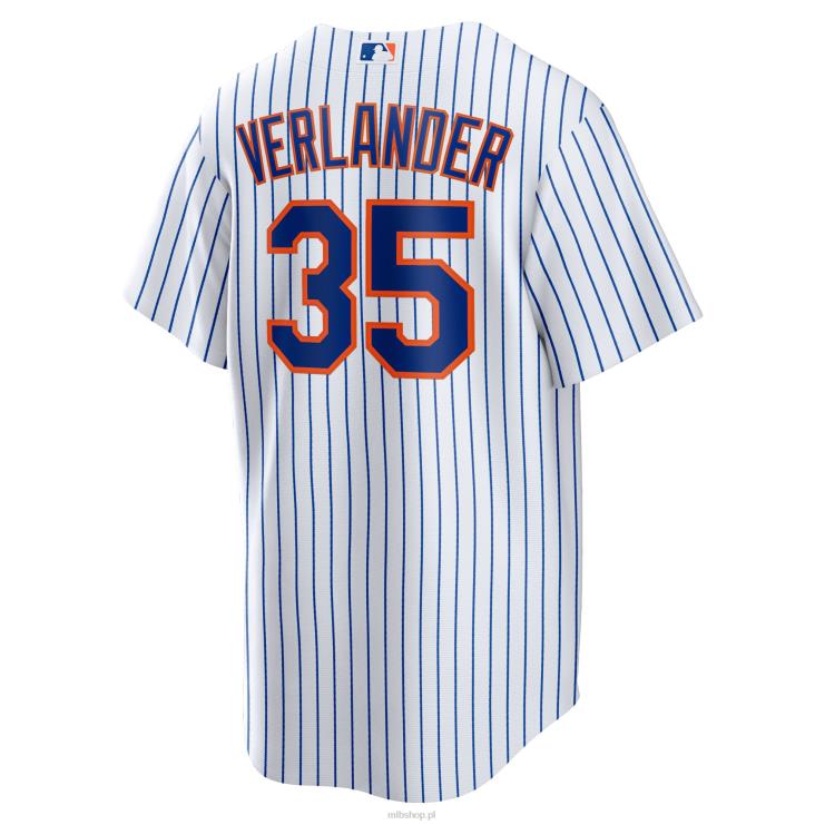 koszulka new york mets justin verlander nike w kolorze białym/royal home replika mężczyźni 0J02V487 MLB Jerseys