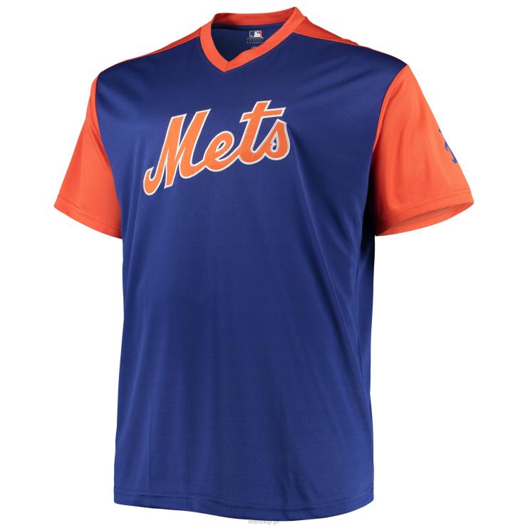 replika koszulki New York Mets Mike Piazza Royal/Orange Cooperstown Collection mężczyźni 0J02V1264 MLB Jerseys