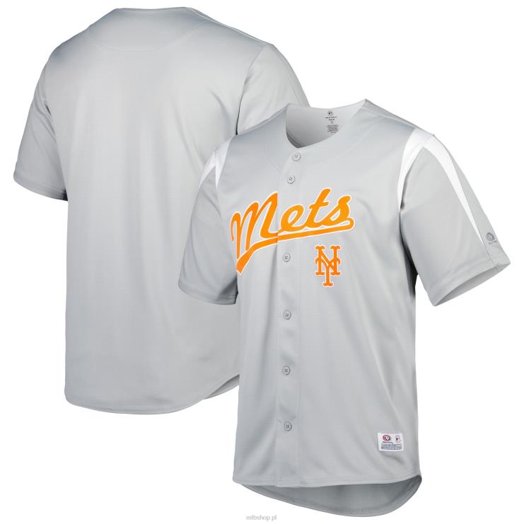 szara koszulka pościgowa New York Mets mężczyźni 0J02V956 MLB Jerseys