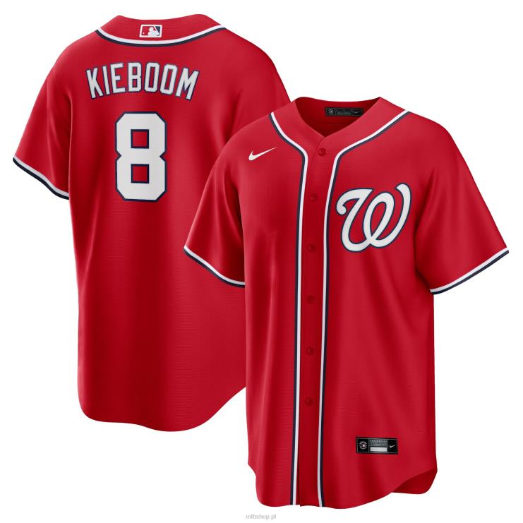 Washington Nationals Carter Kieboom Nike Czerwona alternatywna replika koszulki z nazwiskiem gracza mężczyźni 0J02V1221 MLB Jerseys