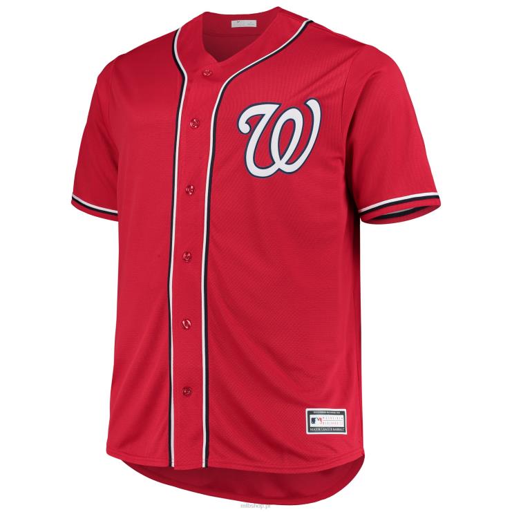 Washington Nationals czerwona duża i wysoka alternatywna replika koszulki drużyny mężczyźni 0J02V1095 MLB Jerseys