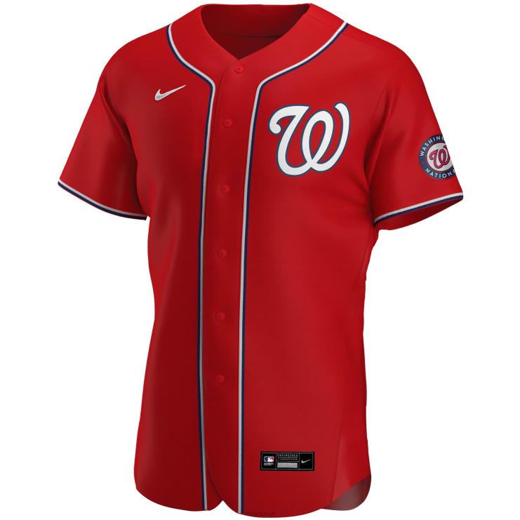 Washington Nationals nike czerwona alternatywna autentyczna koszulka drużynowa mężczyźni 0J02V1365 MLB Jerseys