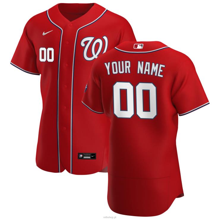 koszulka Washington Nationals Nike Scarlet Alternative z autentycznymi naszywkami mężczyźni 0J02V1039 MLB Jerseys