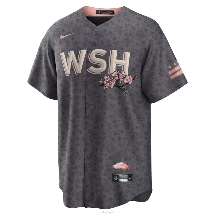 replika koszulki gracza Washington Nationals Stephen Strasburg Nike Carbon City Connect mężczyźni 0J02V698 MLB Jerseys