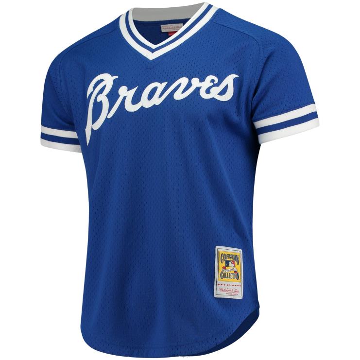 Atlanta Brass Dale Murphy Mitchell & Ness Royal Cooperstown Męska koszulka treningowa z siateczką mężczyźni 0J02V919 MLB Jerseys
