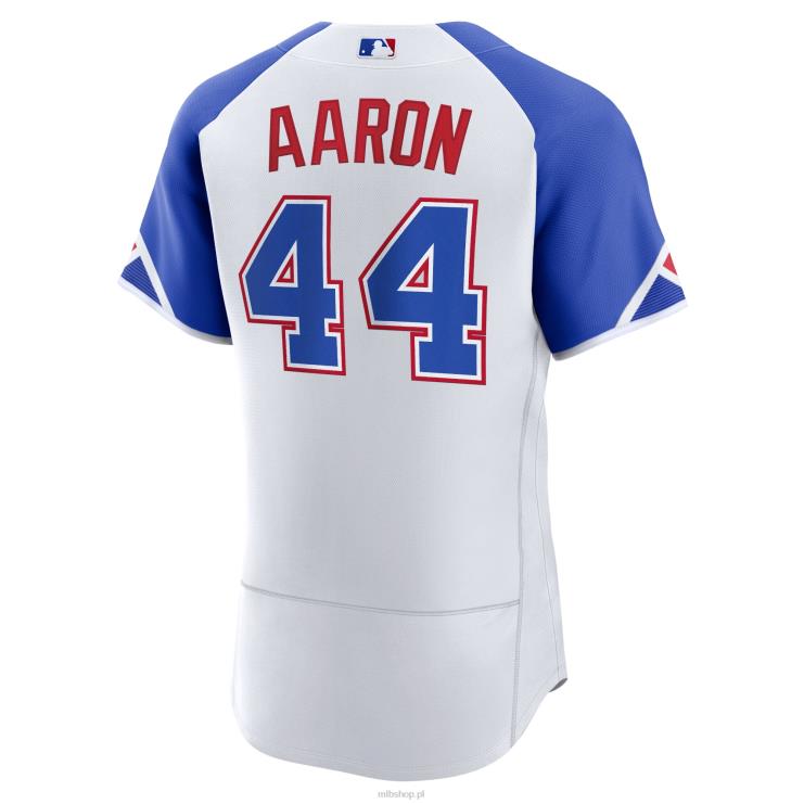 Atlanta Brass Hank Aaron Nike Biała 2023 City Connect autentyczna koszulka gracza mężczyźni 0J02V572 MLB Jerseys