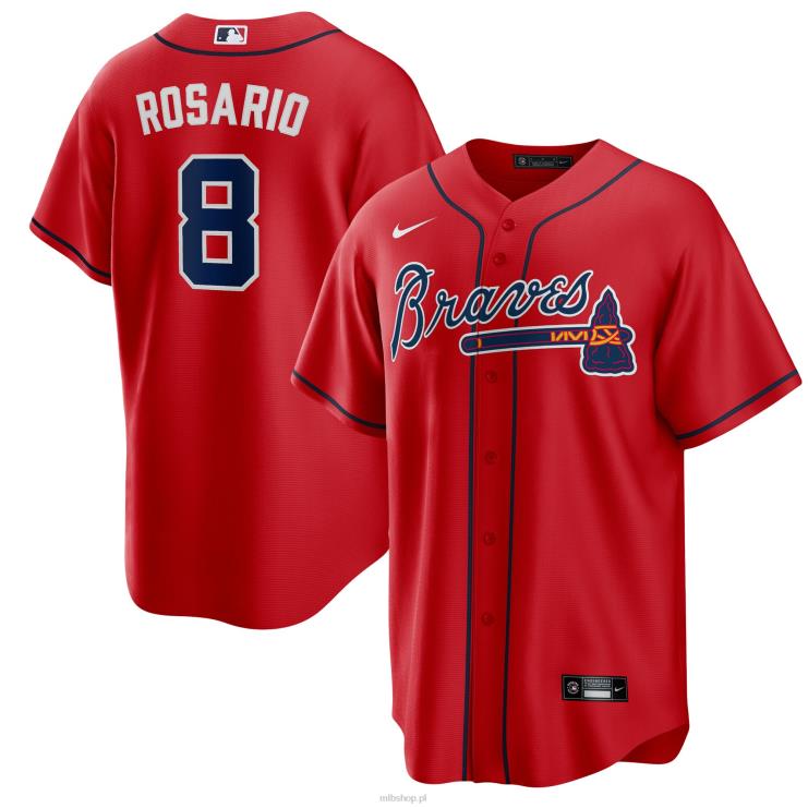 Atlanta Braves Eddie Rosario Nike Czerwona replika alternatywnej koszulki gracza mężczyźni 0J02V1202 MLB Jerseys
